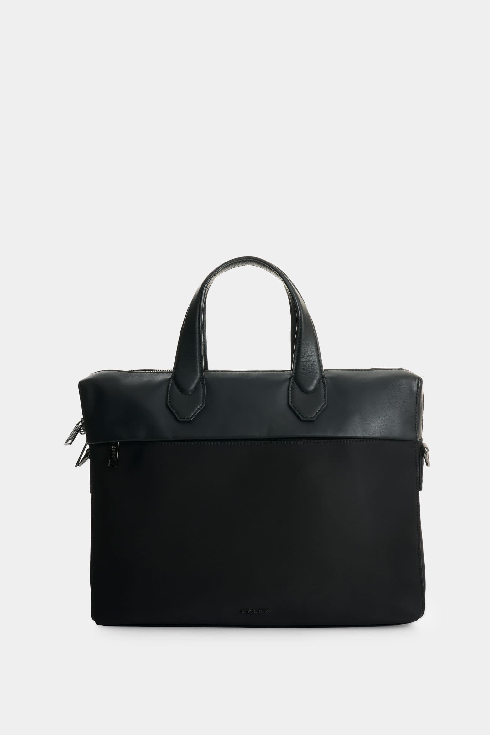 Maletín portátil en lona y cuero para hombre Breeze
