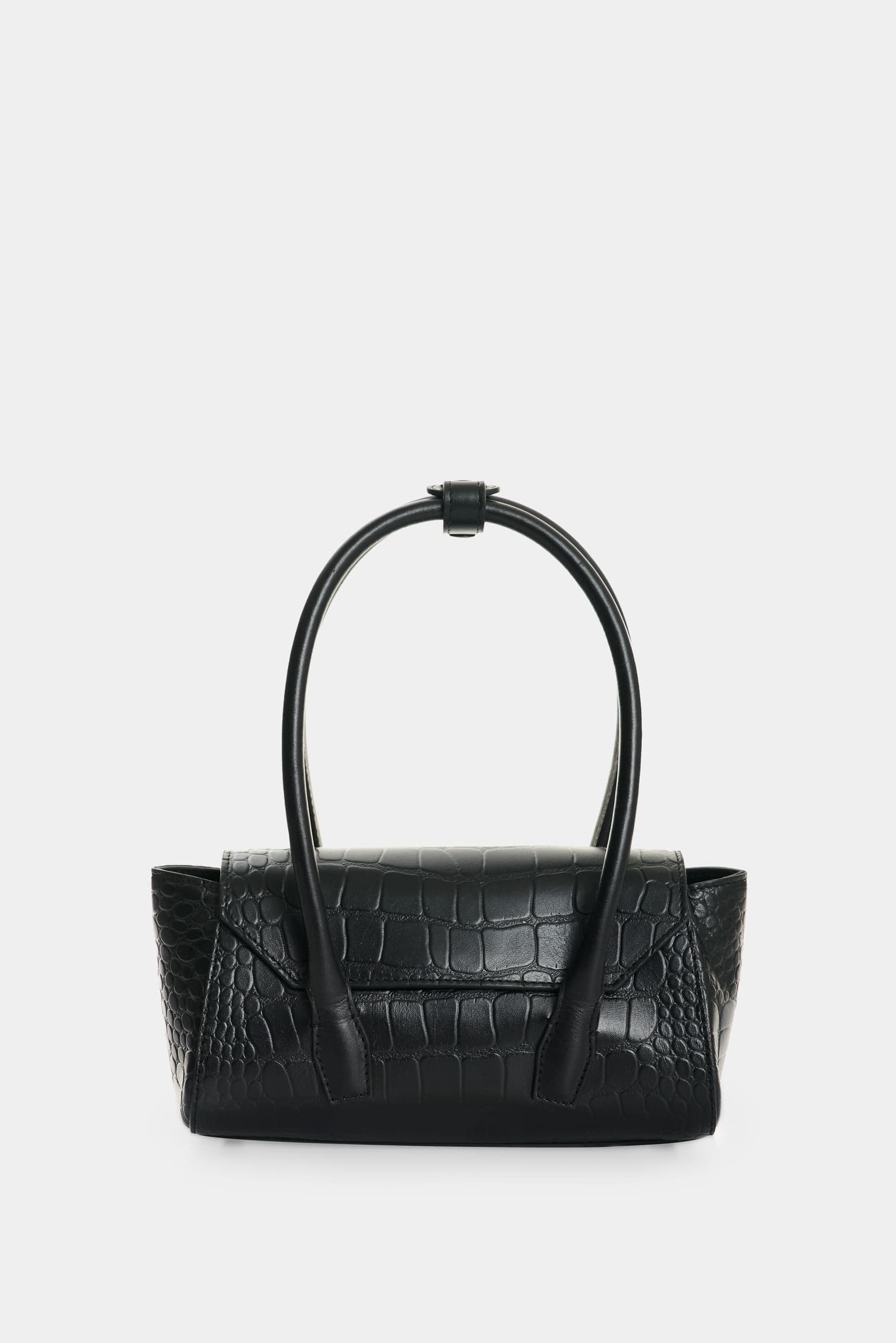 Manos libres mini en cuero croco para hombre